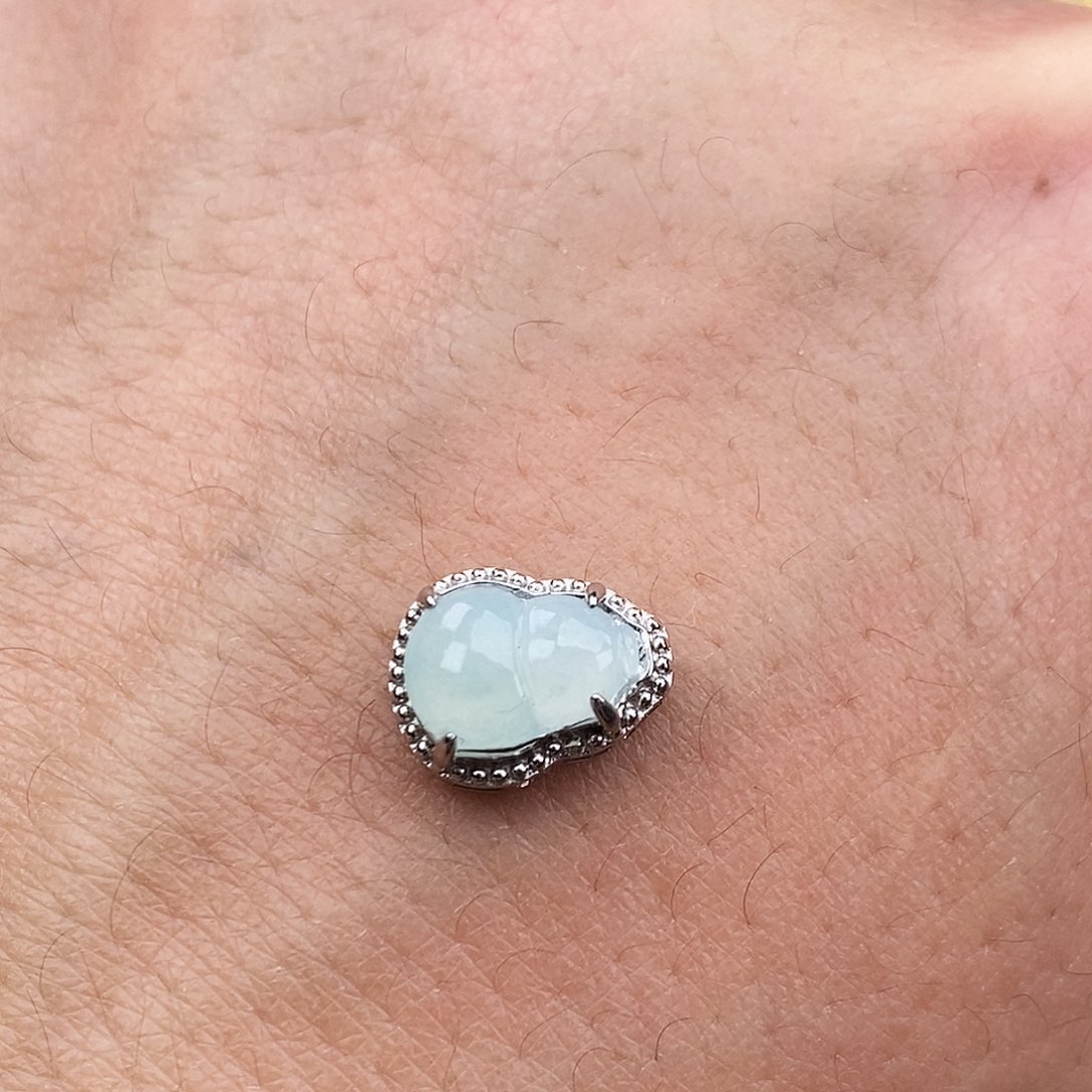 翡翠颈饰银S925镶嵌葫芦