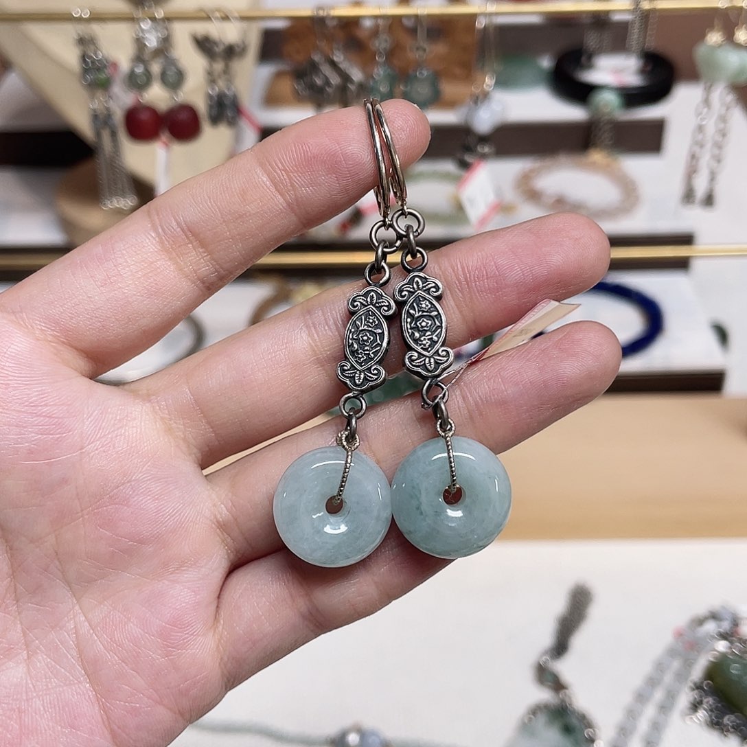 足银纯银配饰耳环