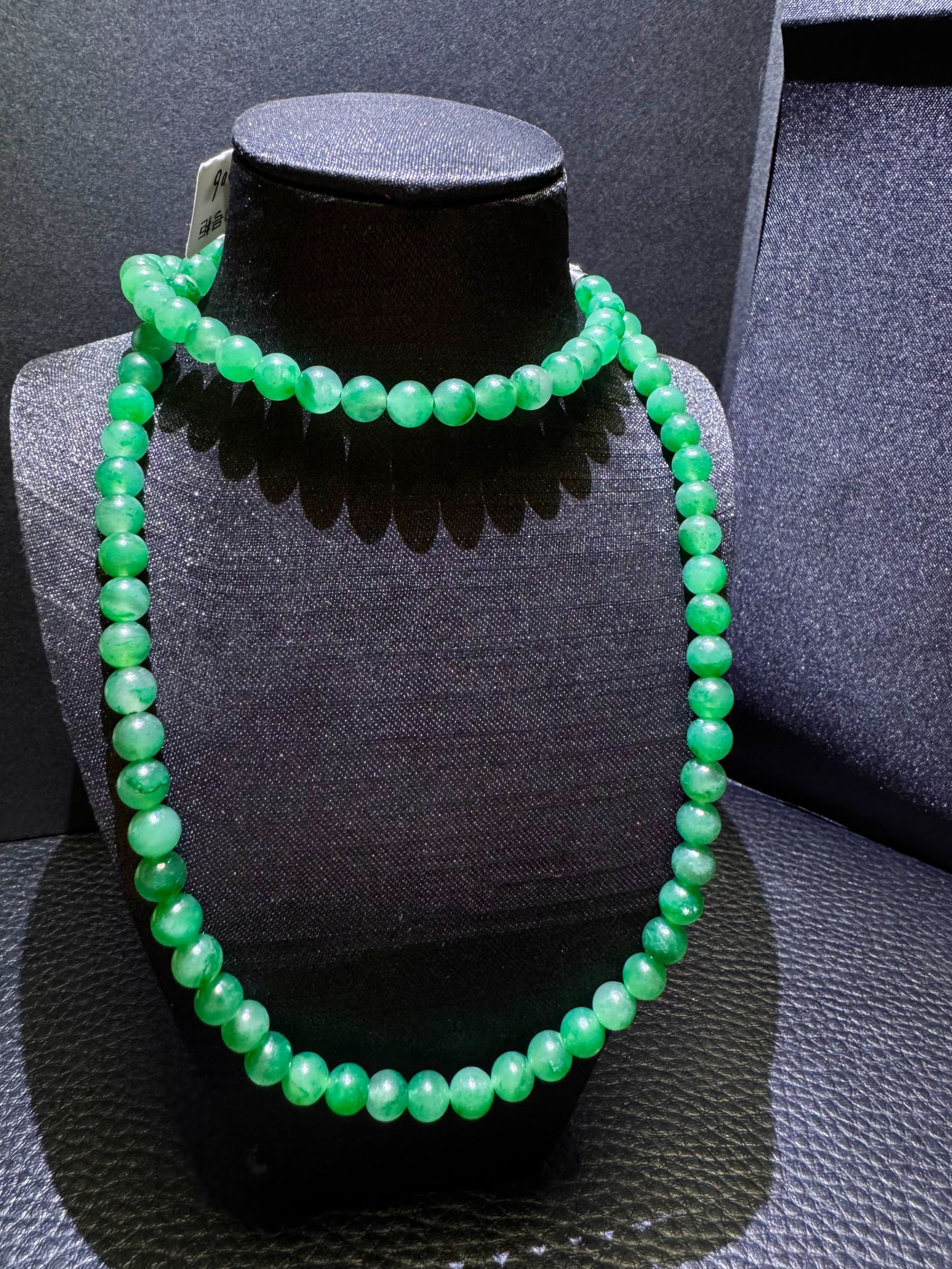 【翠遇】非洲翠 满绿圆珠两用款