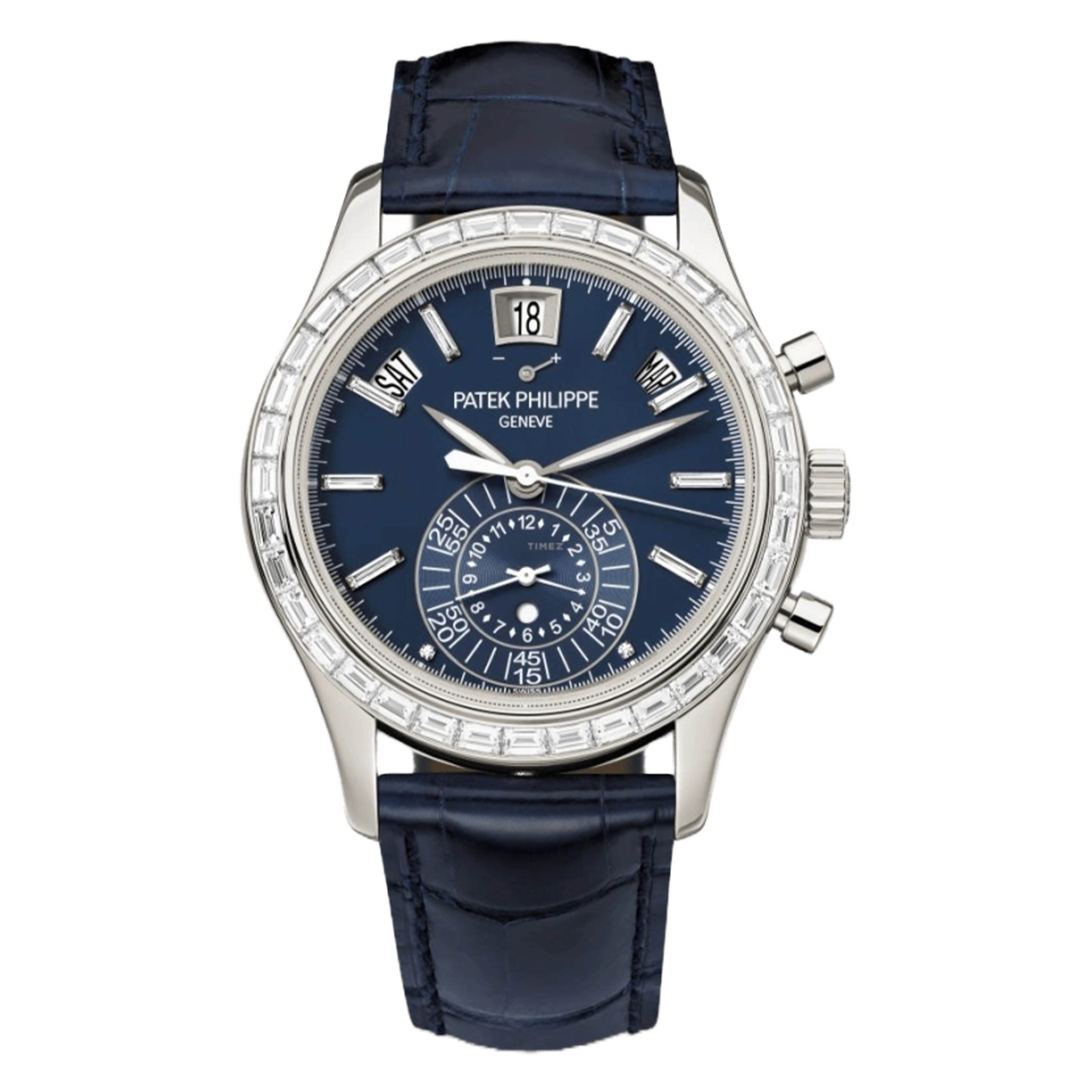 未使用 Patek Philippe/百达翡丽 /5961PT方钻蓝盘/40.5mm