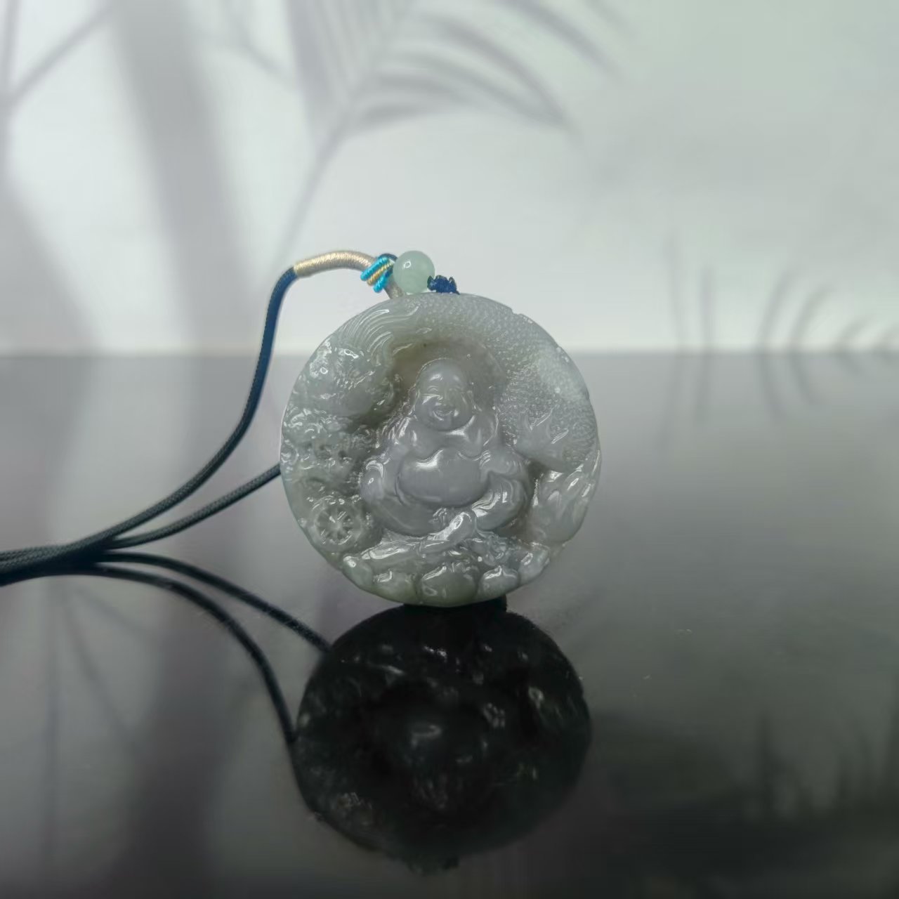 R和田玉御龙佛公吊坠2855