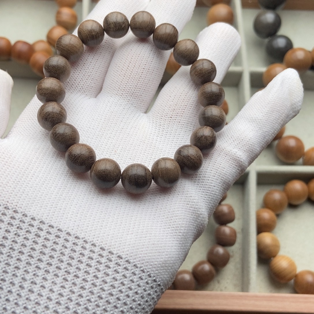 ****️手串/手链檀香木1.0老山檀香黑肉沉奶香瑕疵手串