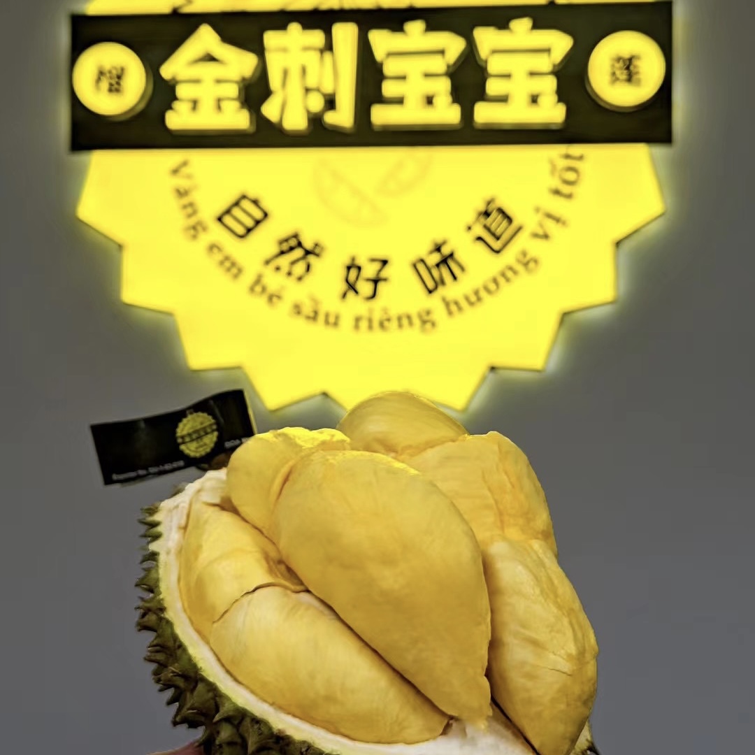【金刺A果】金刺宝宝泰国树熟金枕榴莲A果单果