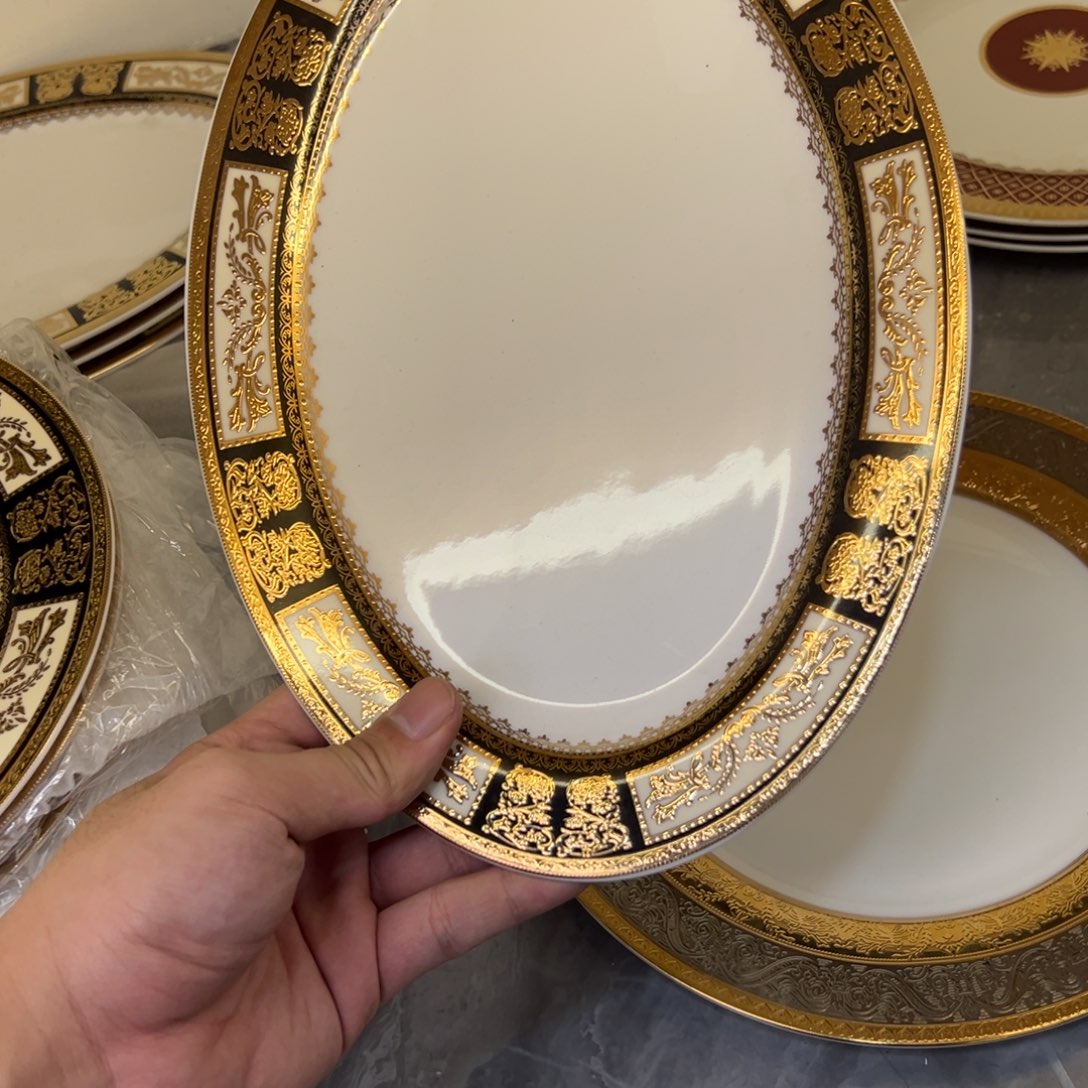 瓷片12寸鱼盘一个一单尾单