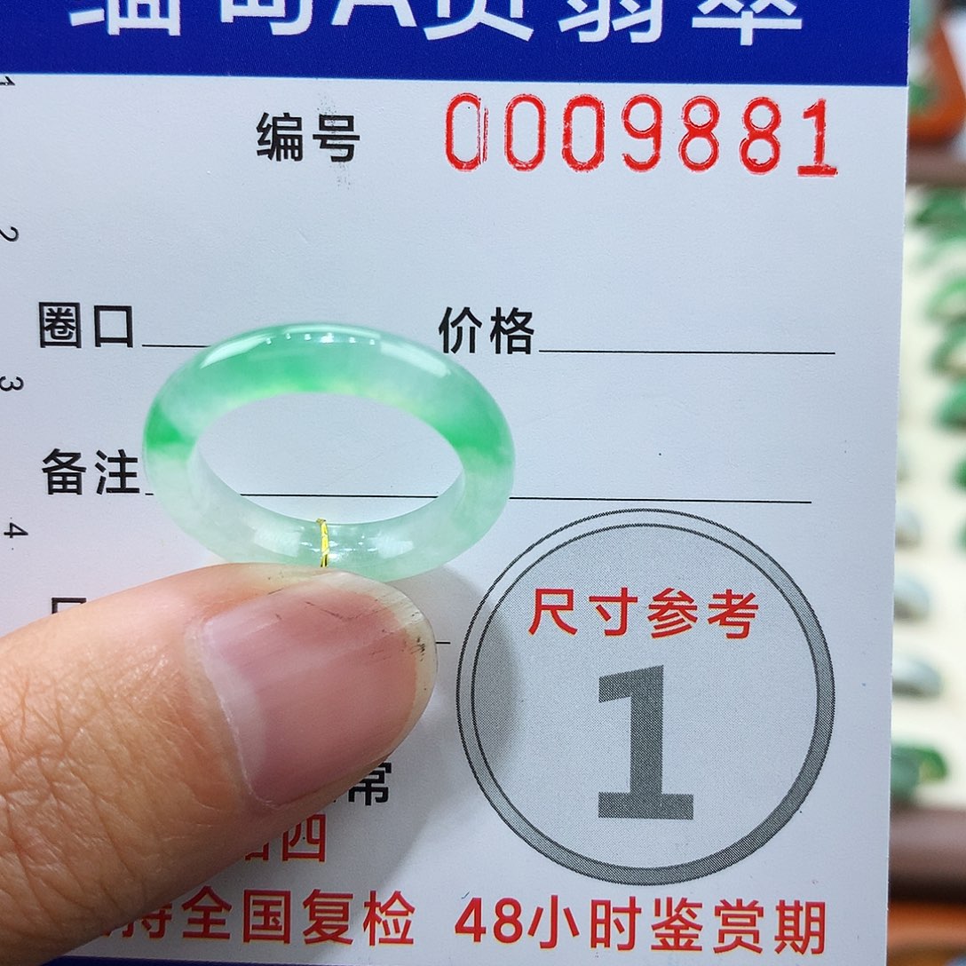 翡翠戒指未镶嵌12号