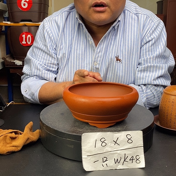 紫砂花盆货号一只WK48