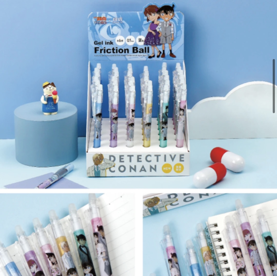 尚语名侦探柯南正版联名热敏可擦中性笔学生用可擦笔