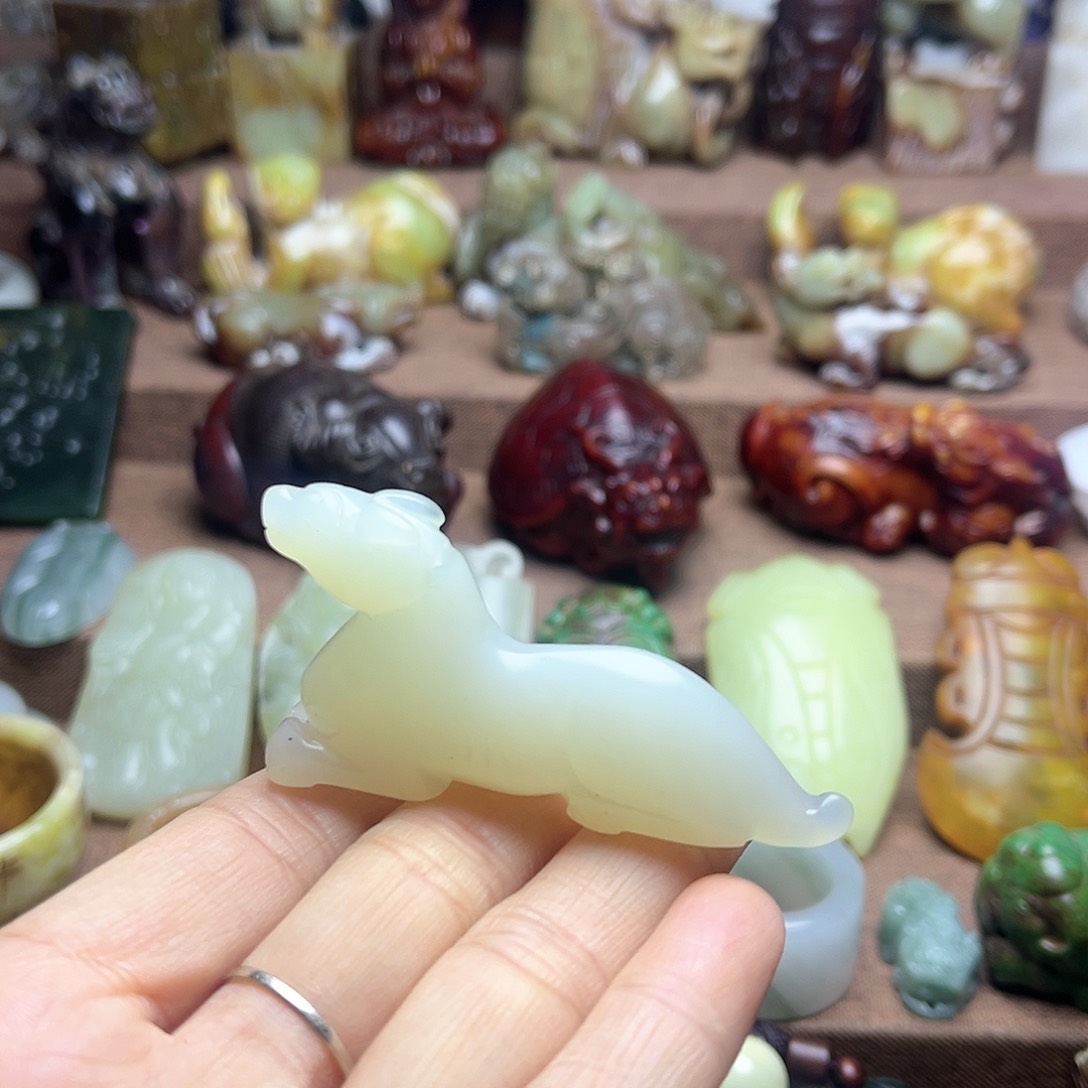 白玉菩提吊坠54。。
