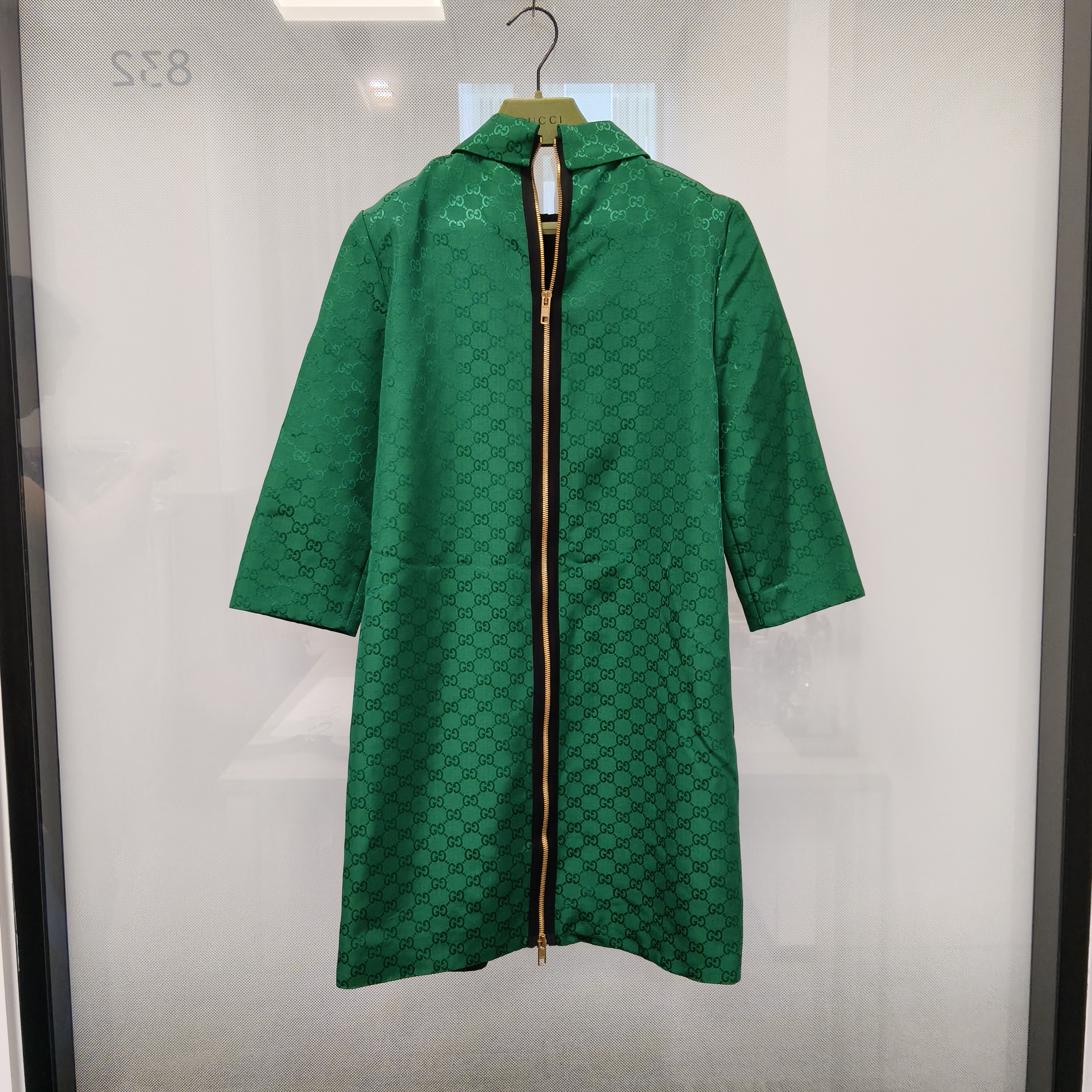 95新 GUCCI/古驰 混织外套40码绿色/250722JJKXH51