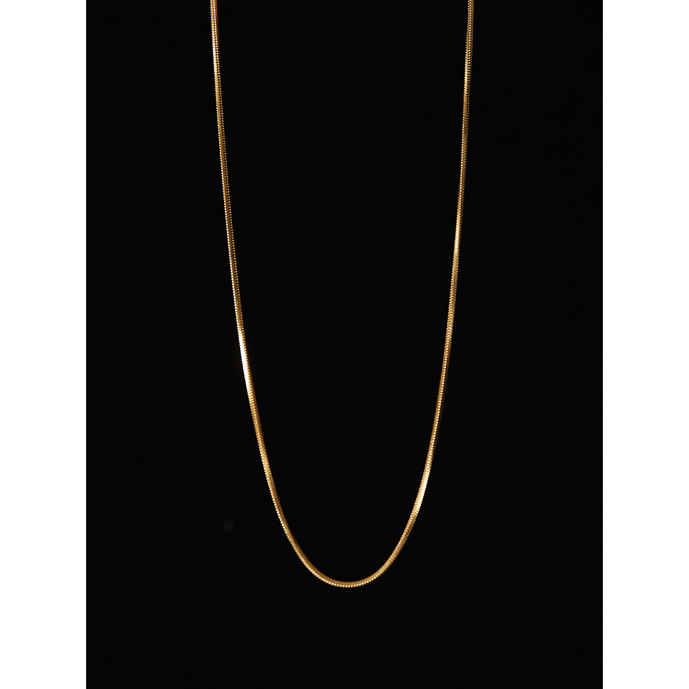 钛钢项链 宋春江同款 轻奢蛇骨项链金色小众百搭中性锁骨链简约