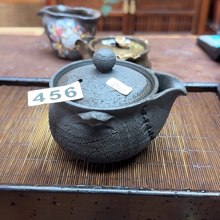 纯手工制作粗陶茶具