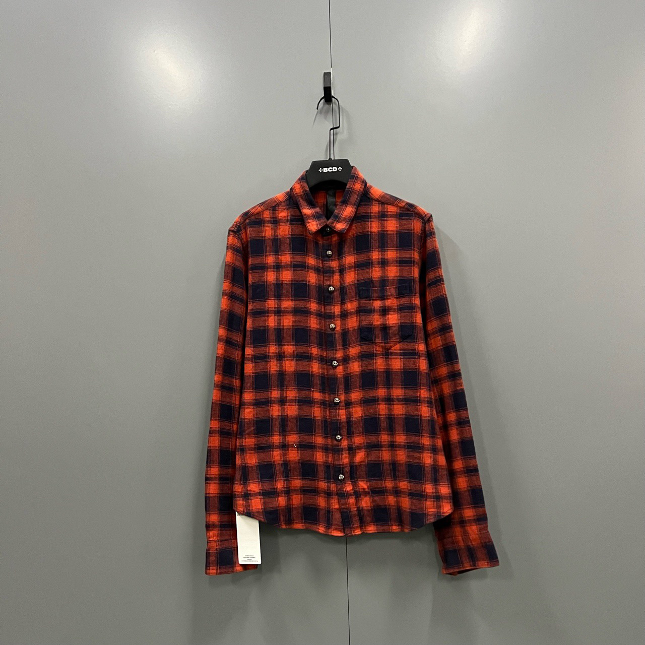（jp）120 Chrome Hearts 克罗心 格纹长袖衬衫 L码/95新/公价8600/