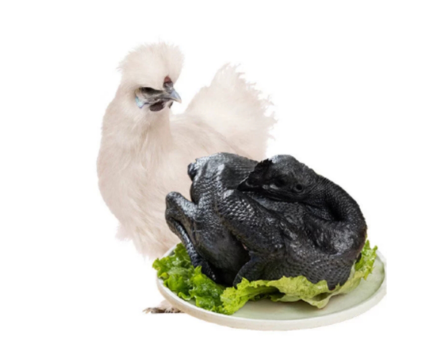 农村散养白凤大乌鸡两只共六斤下单送两包菌汤包（顺丰冷链）