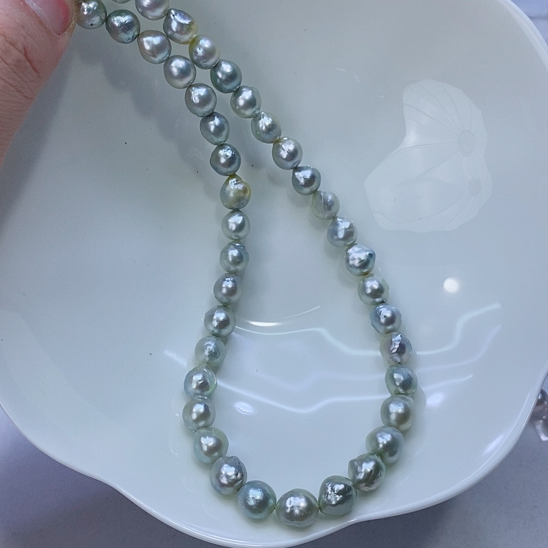 海水珍珠颈饰银S925镶嵌