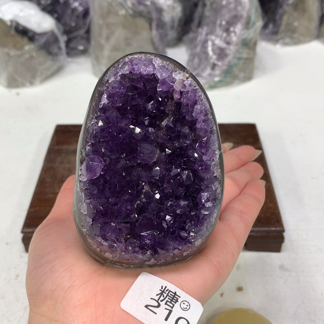 紫晶摆件未镶嵌水晶