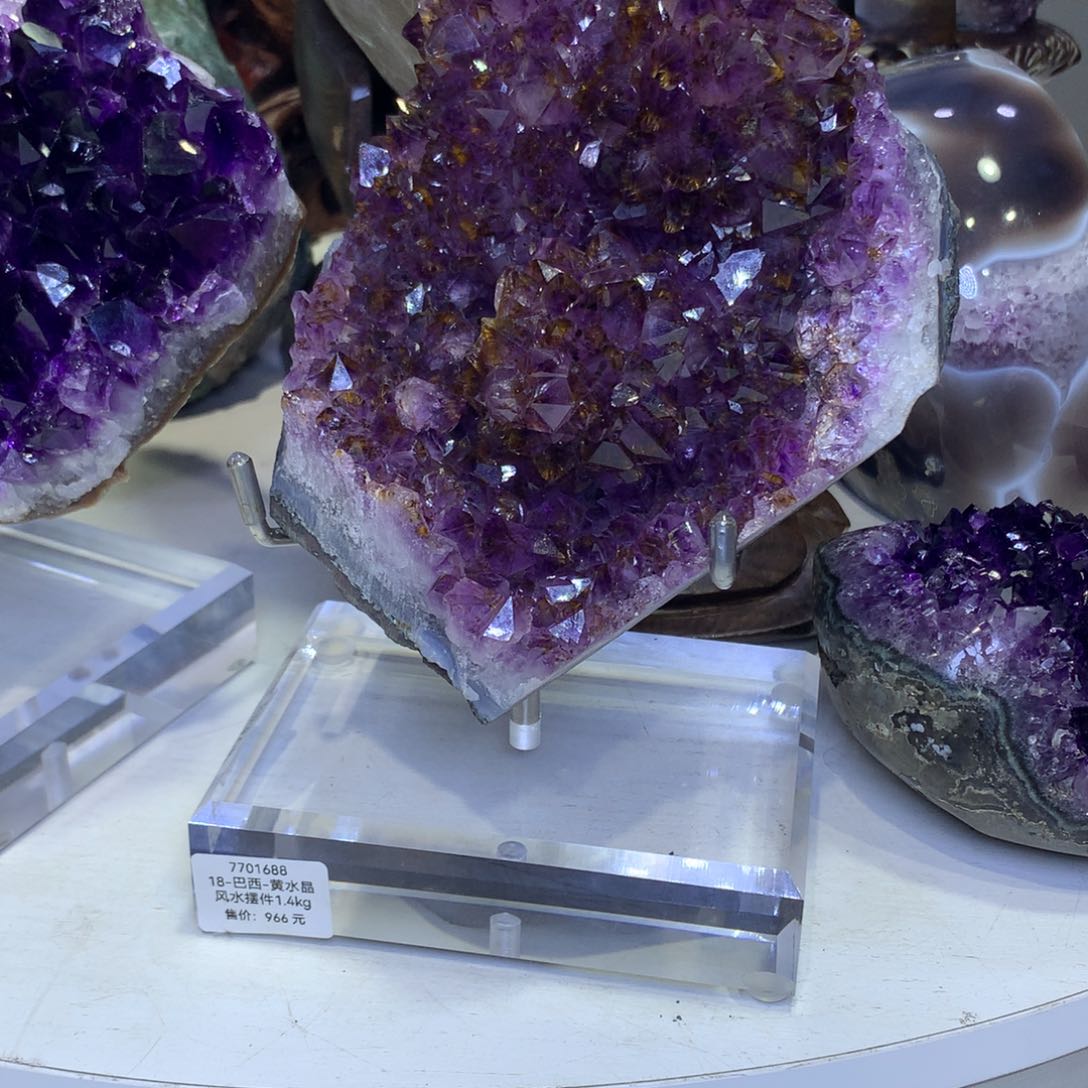 未镶嵌珠宝半成品紫晶紅***～紫晶