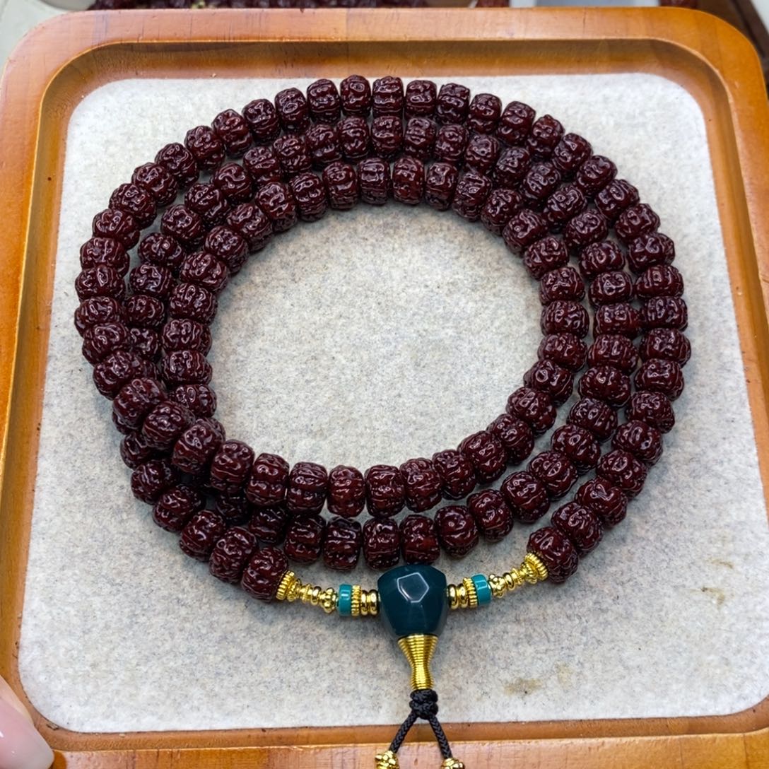 吊坠金刚菩提黑金108 10