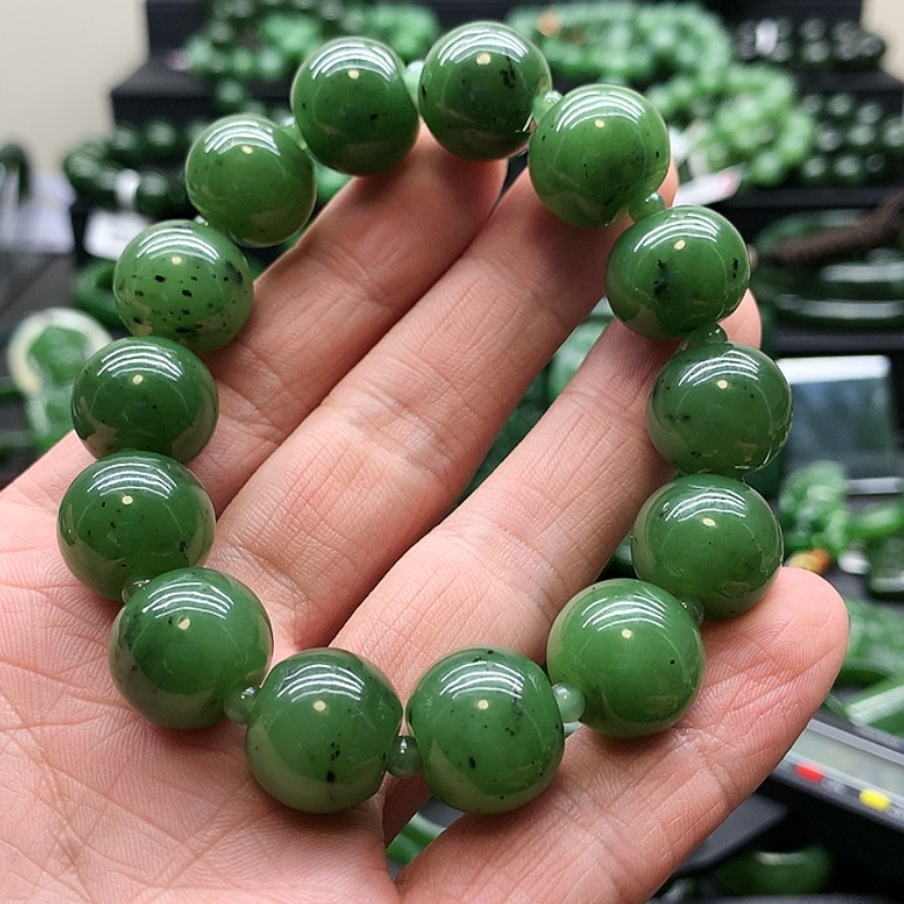 【闪购商品】和田玉（碧玉）手链未镶嵌