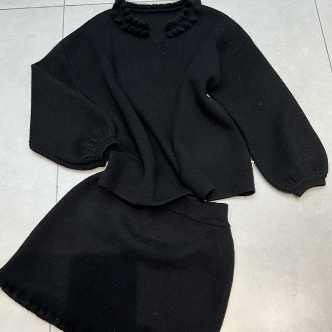 冬季时尚加厚卫衣半身裙慵懒减龄休闲百搭女士两件套装