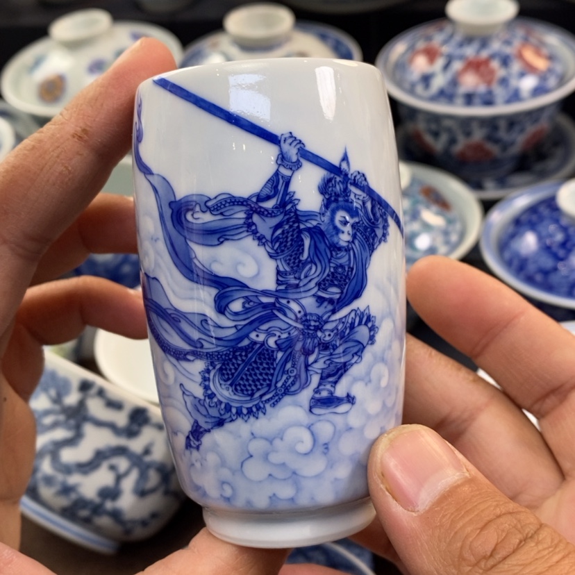 【闪购商品】顾*锦景德镇青花主人杯