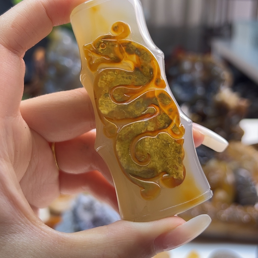 玛瑙/玉髓未镶嵌吊坠(不含链)