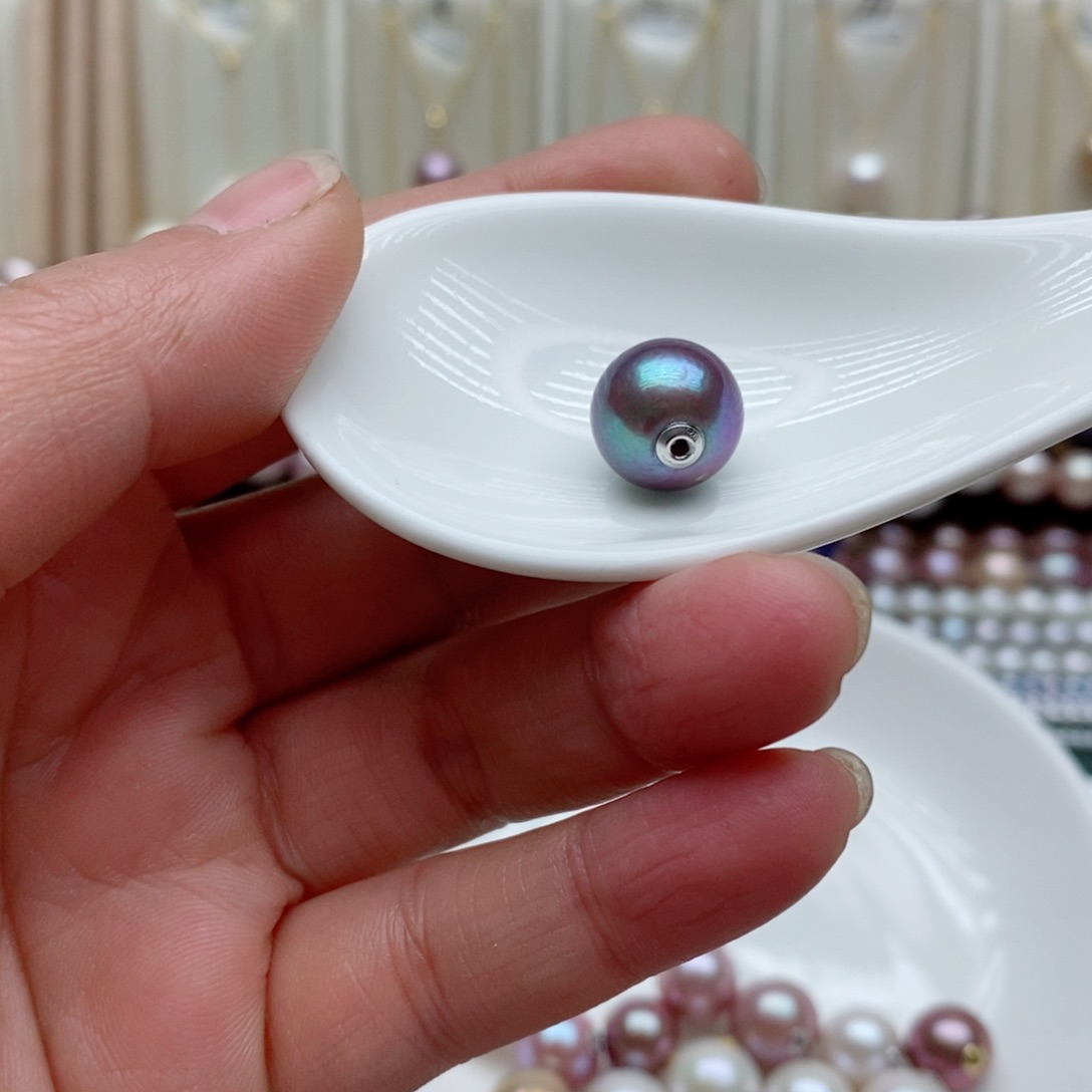 淡水珍珠颈饰银S925镶嵌