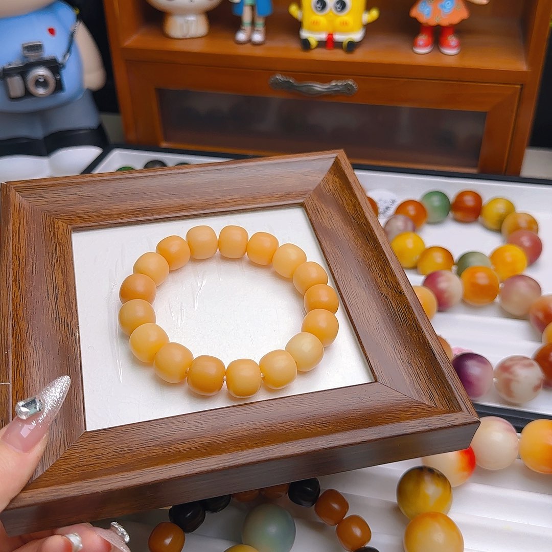 菩提根/象牙果手串卡14干磨落地果