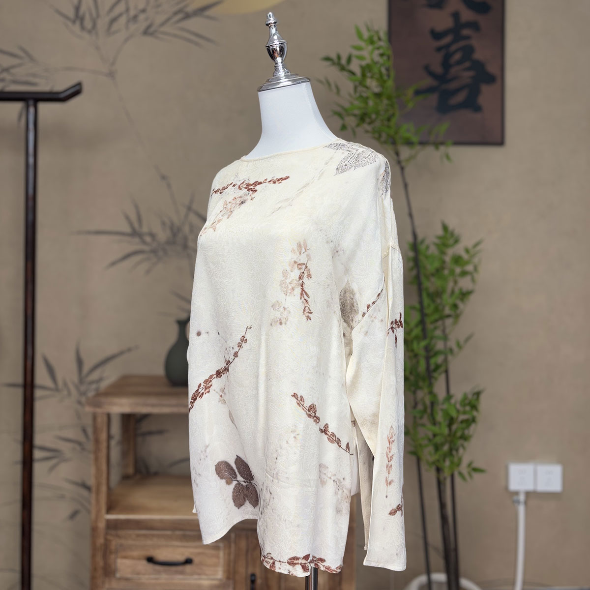 【卷卷新中式】叶拓手工萝四经绞萝极简罩衫