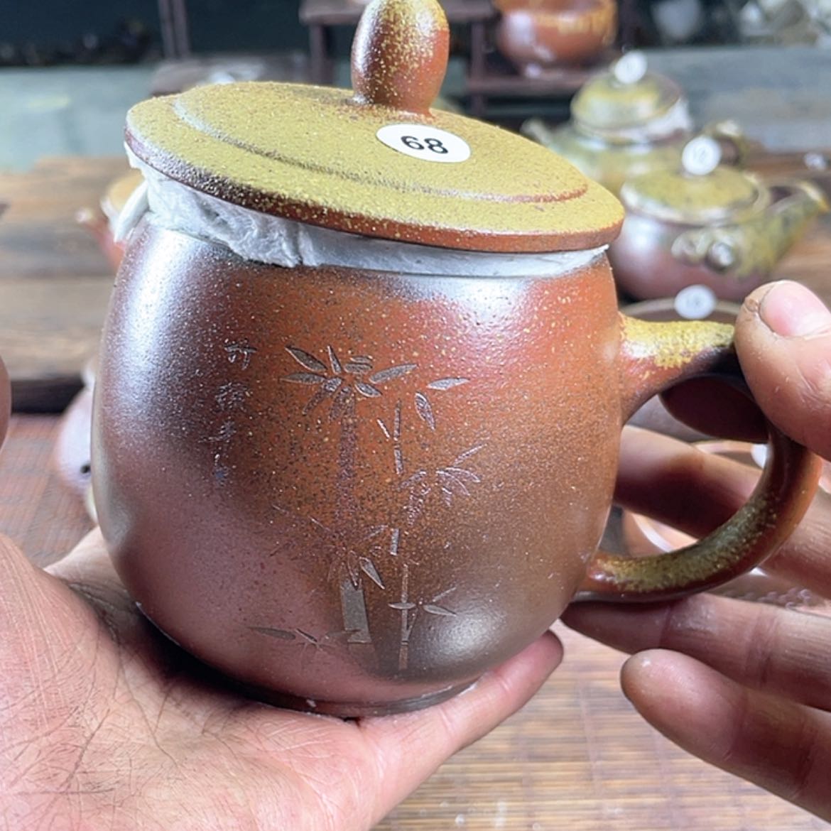 【闪购商品】柴烧盖杯350毫升左右瑕福利