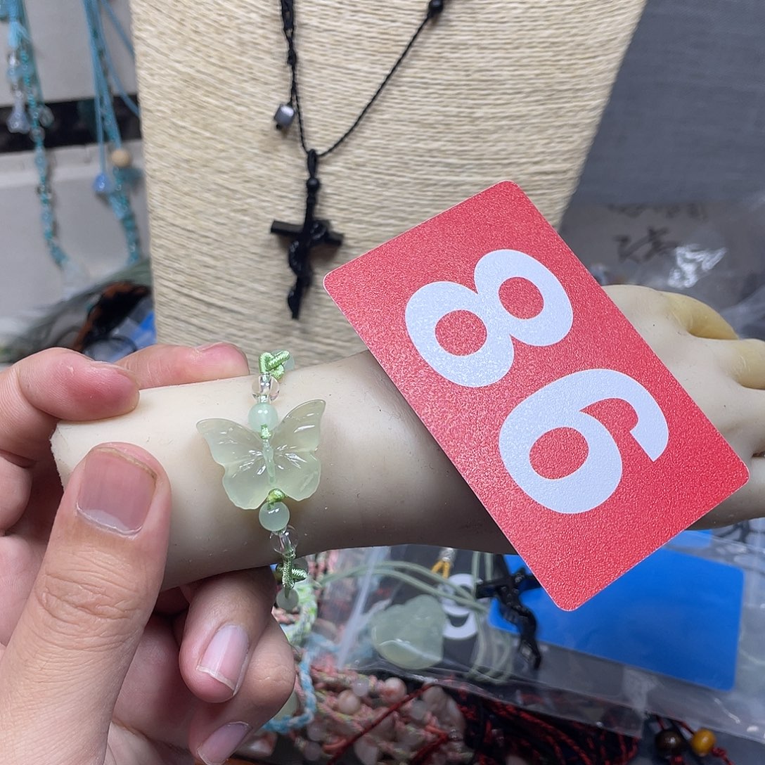 蛇纹石玉合金颈饰