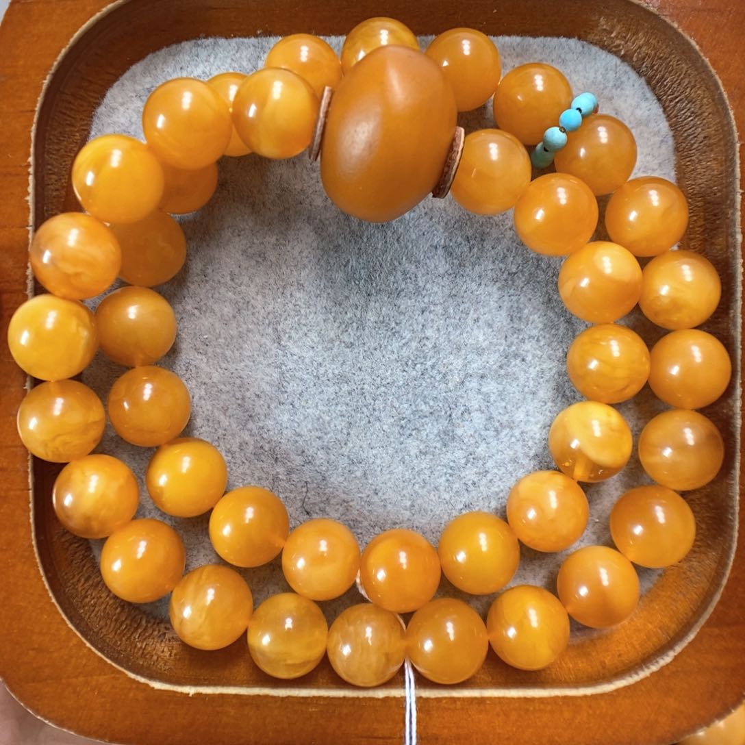 未镶嵌蜜蜡手串蜜蜡手串
