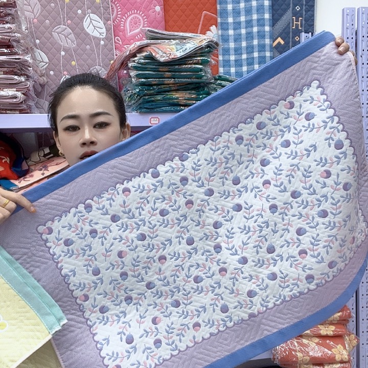 棉蓝色小樱桃纯棉