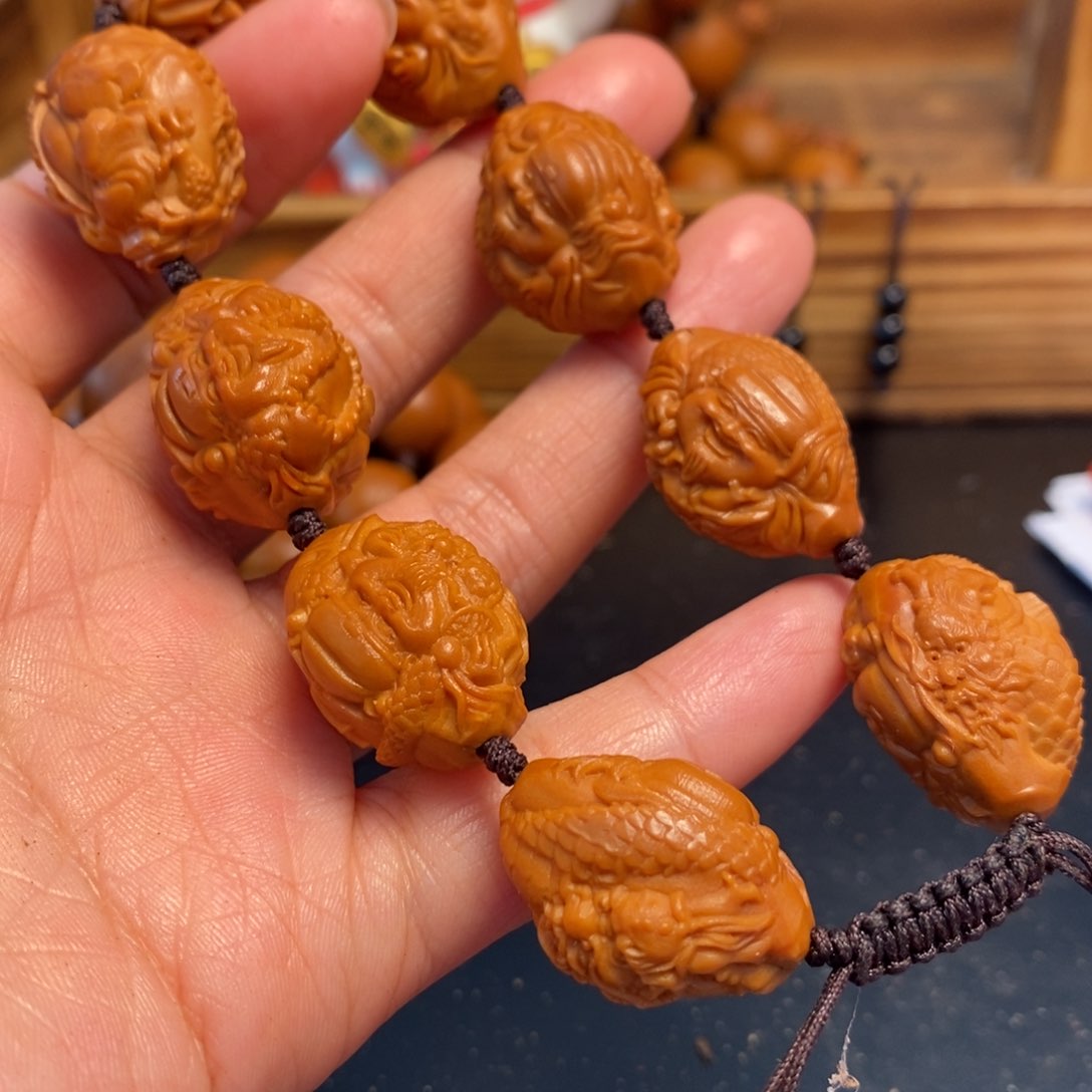 橄榄核手串/手链龙横财