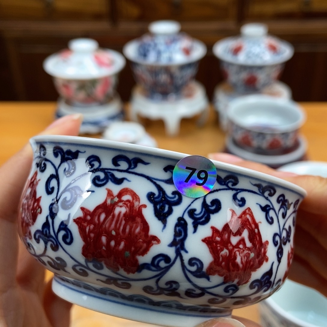 手绘现代茶具非古董