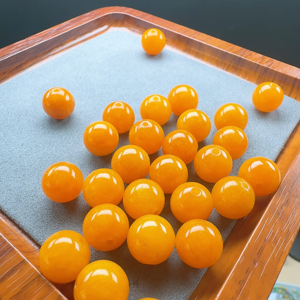 12mm 天然缅料a货 冰糖黄多样性发其一