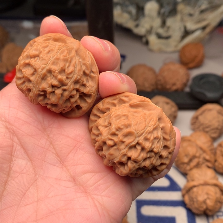 核桃文玩核桃手把件宫灯40