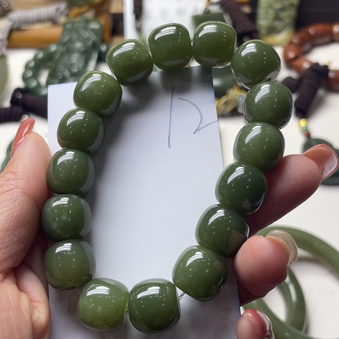 【闪购商品】和田玉手串未镶嵌路****⁷