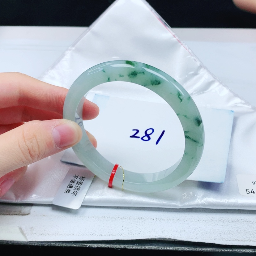 【闪购商品】翡翠手镯未镶嵌缅甸天然a货手镯54+