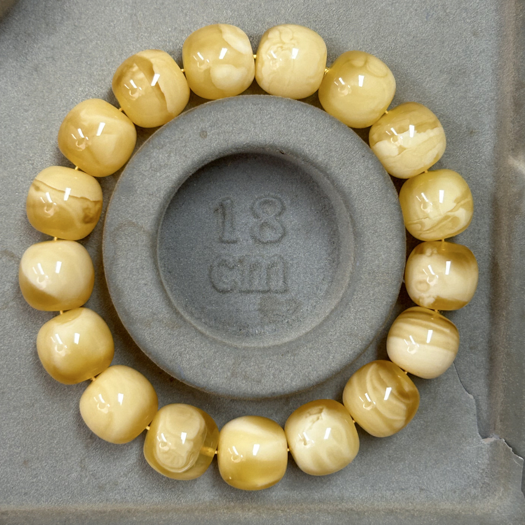 白花蜡老型手串14加28克