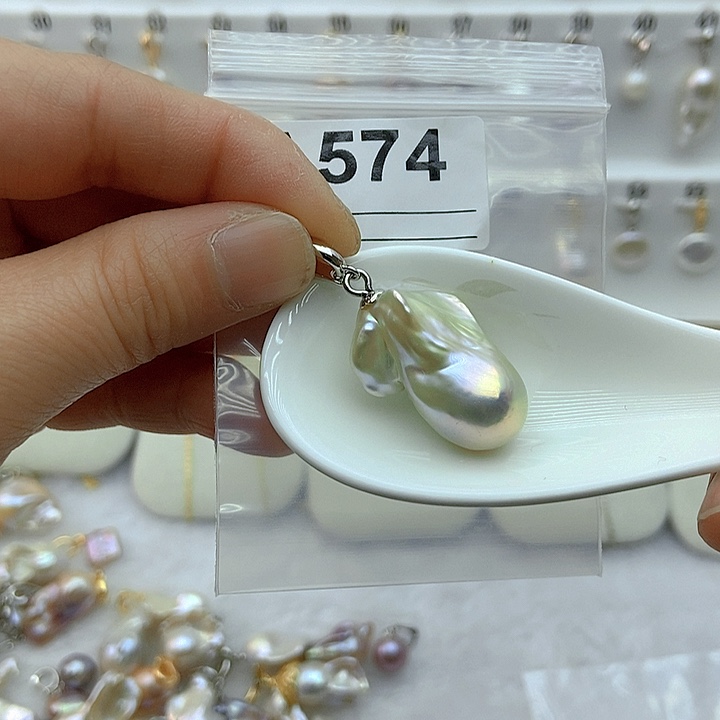 淡水珍珠颈饰银S925镶嵌