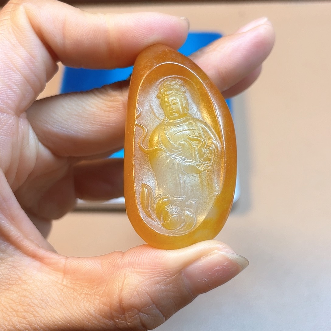 和田玉事事如意未镶嵌A7