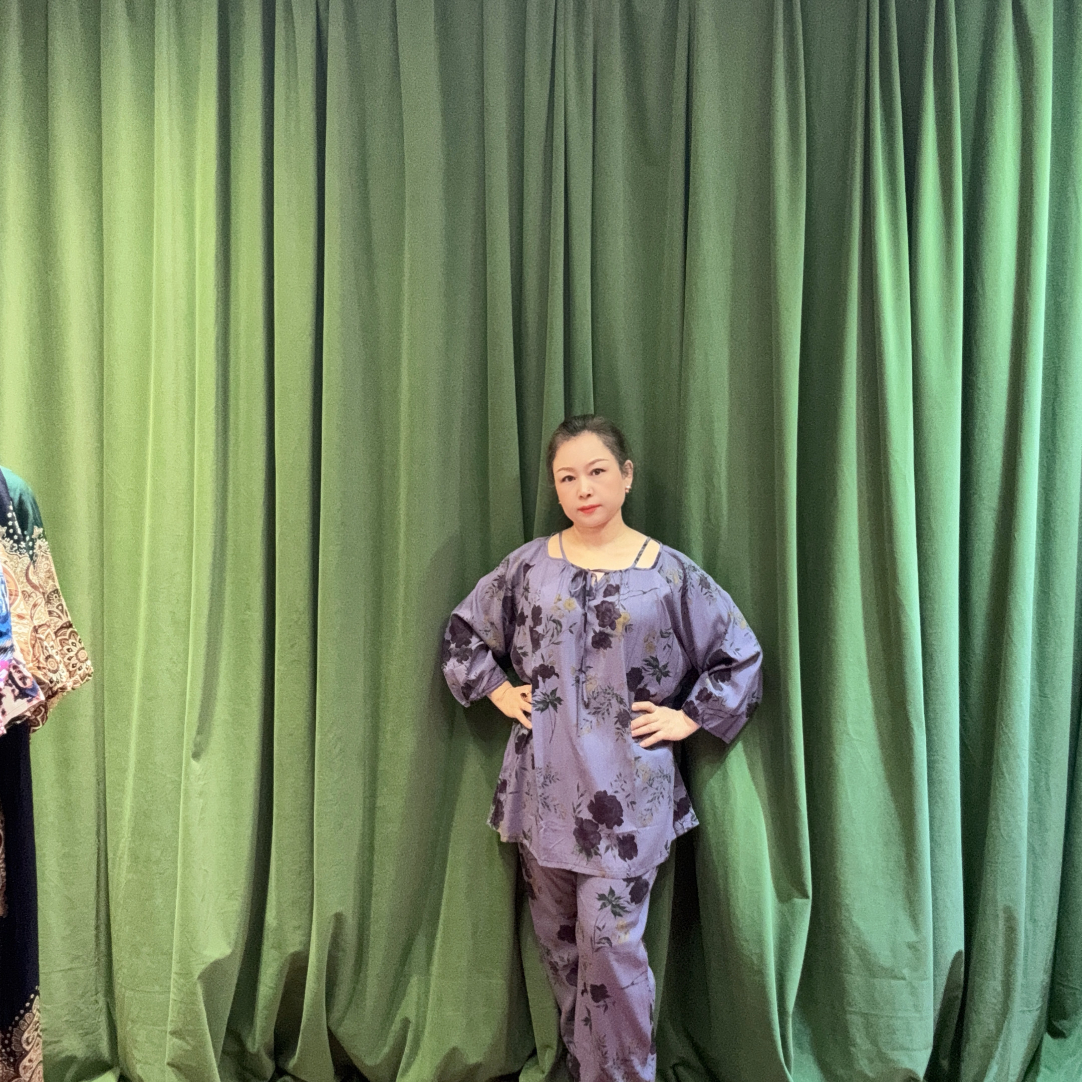 绵绸的 宽松版均码的 两件套