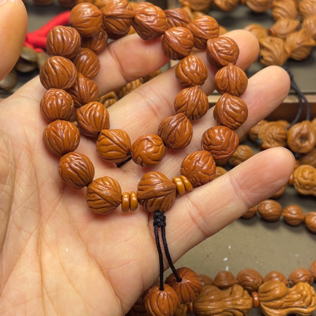 桃核手串龙纹桃核7