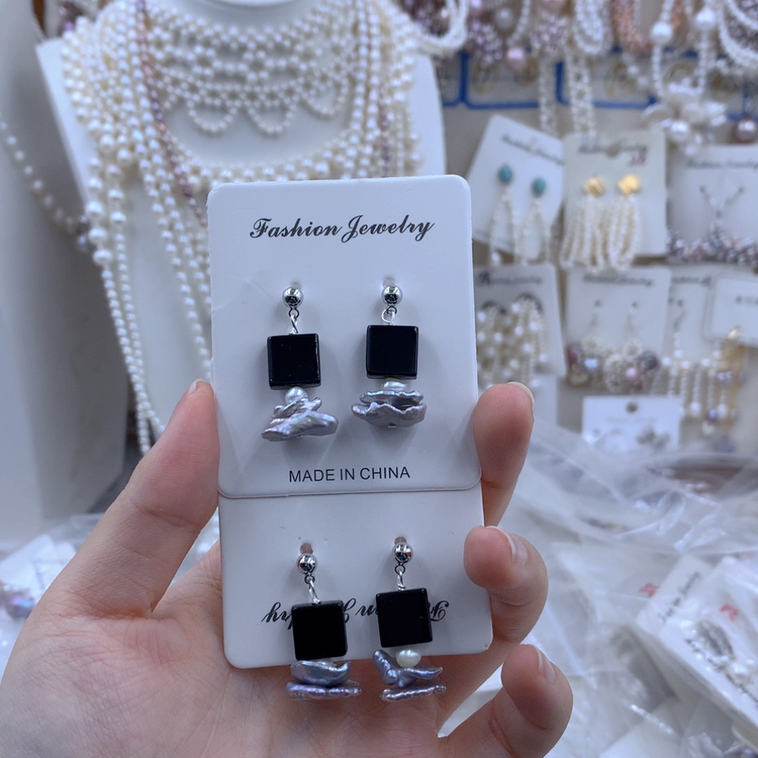 颈饰合金淡水珍珠清*来