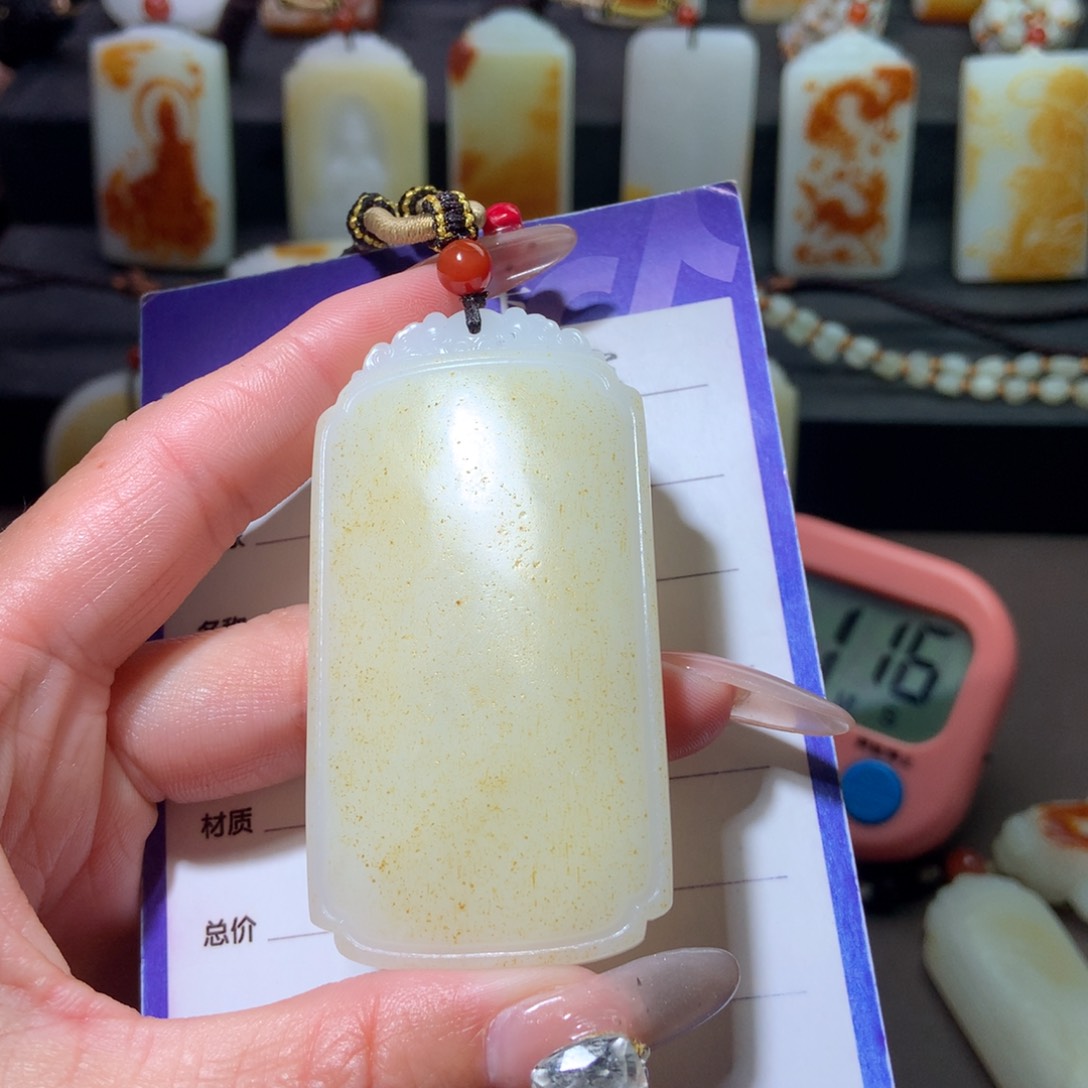 和田玉挂件未镶嵌宋*魁