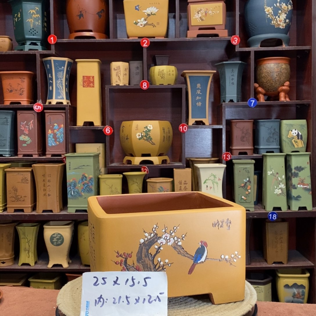 紫砂花盆紫砂花盆