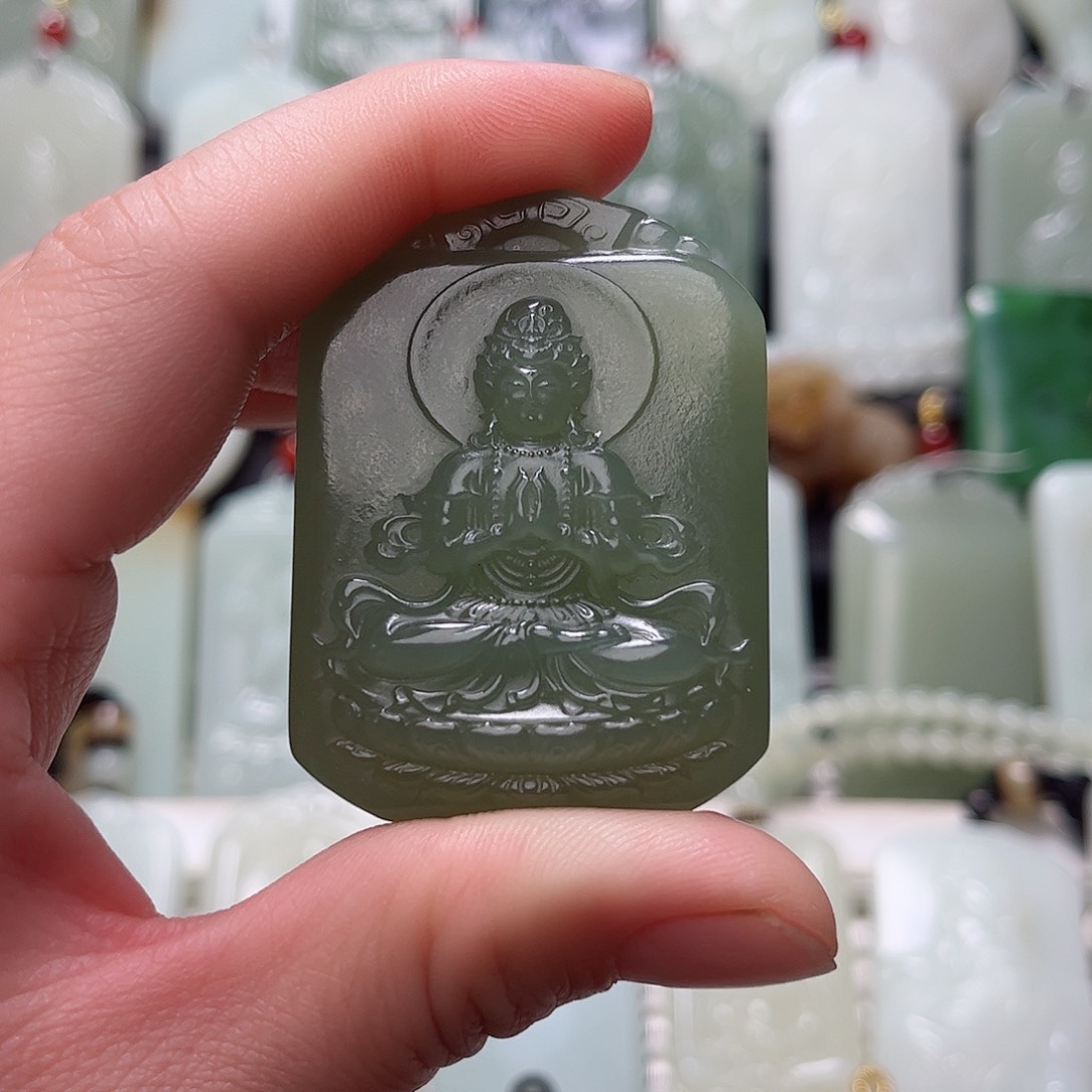 和田玉未镶嵌挂件