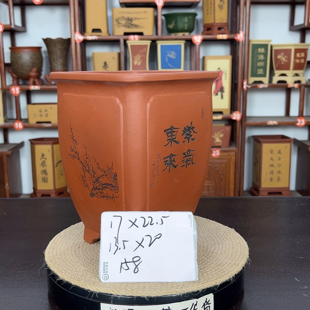 紫砂花盆紫砂花盆