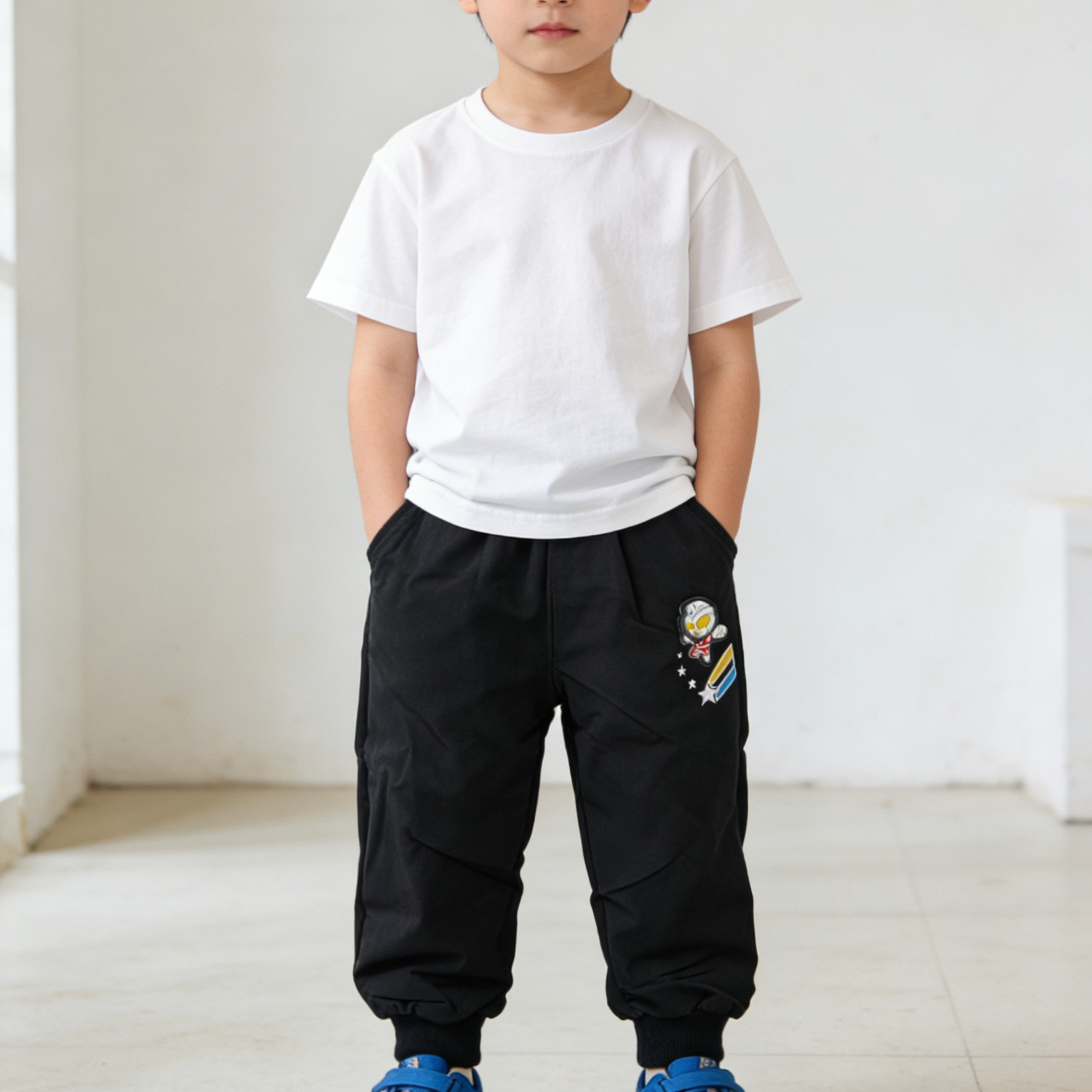 F234054男女童速干弹力三防冲锋运动休闲裤