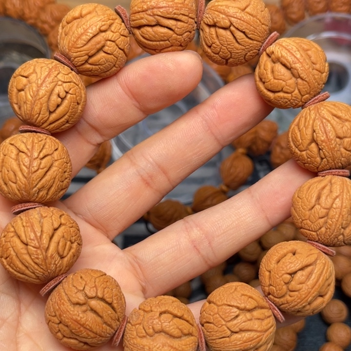 桃核手串龙纹桃核28